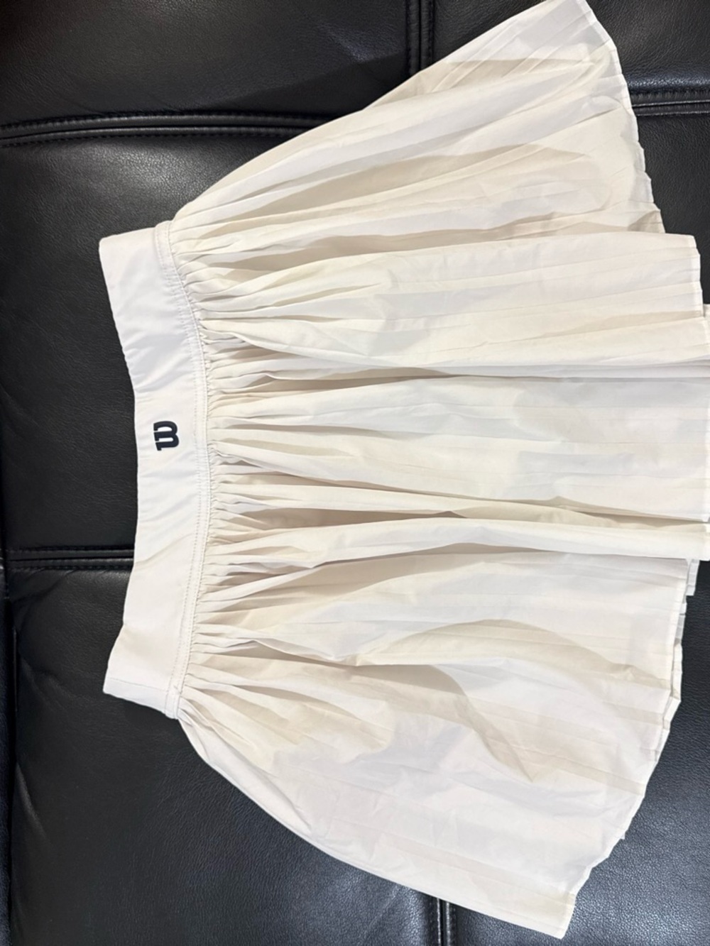 Wilson Off-White Gathered Skater Skirt